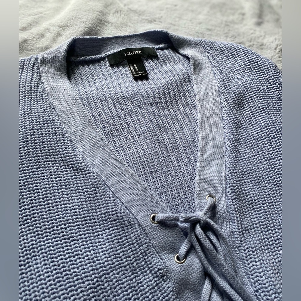 Forever 21 - Periwinkle Blue Cropped Sweater - Size M